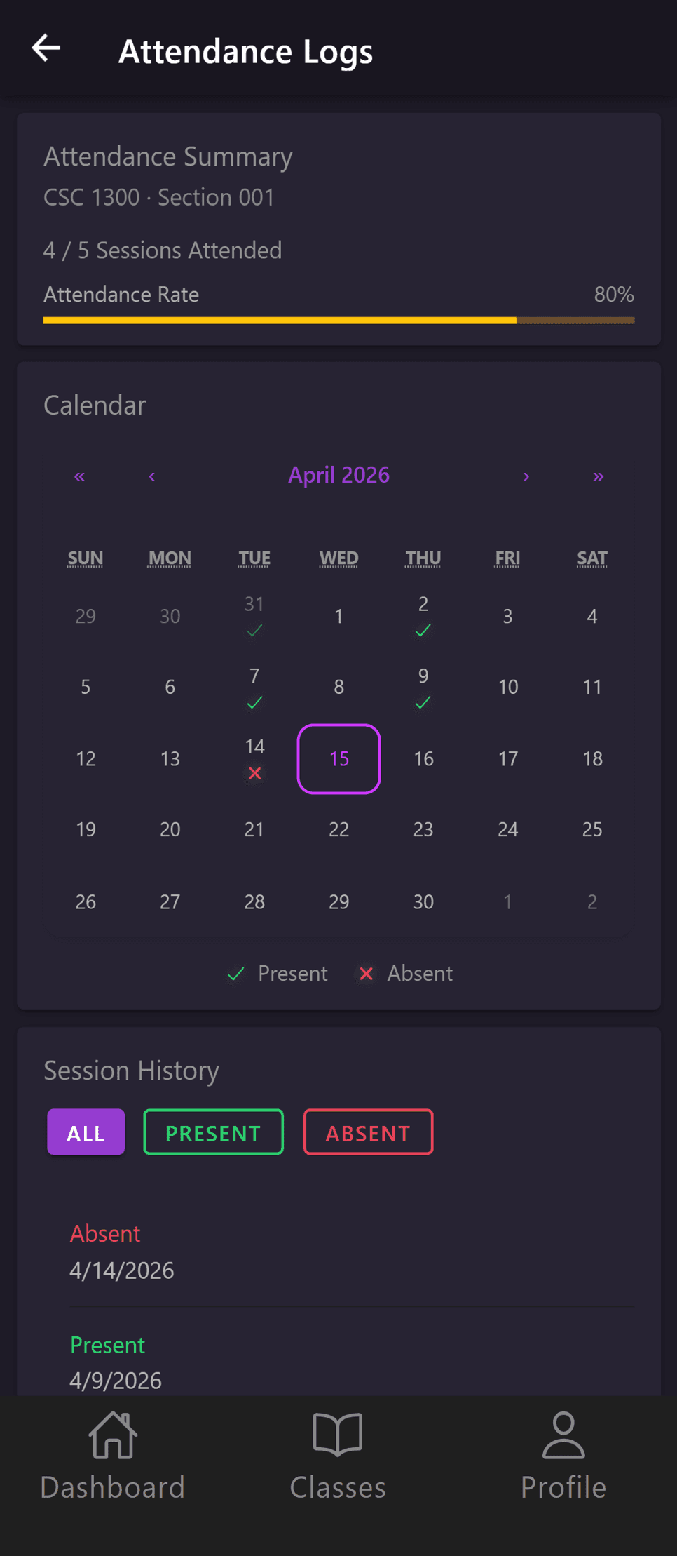 CampusWatch screenshot 6