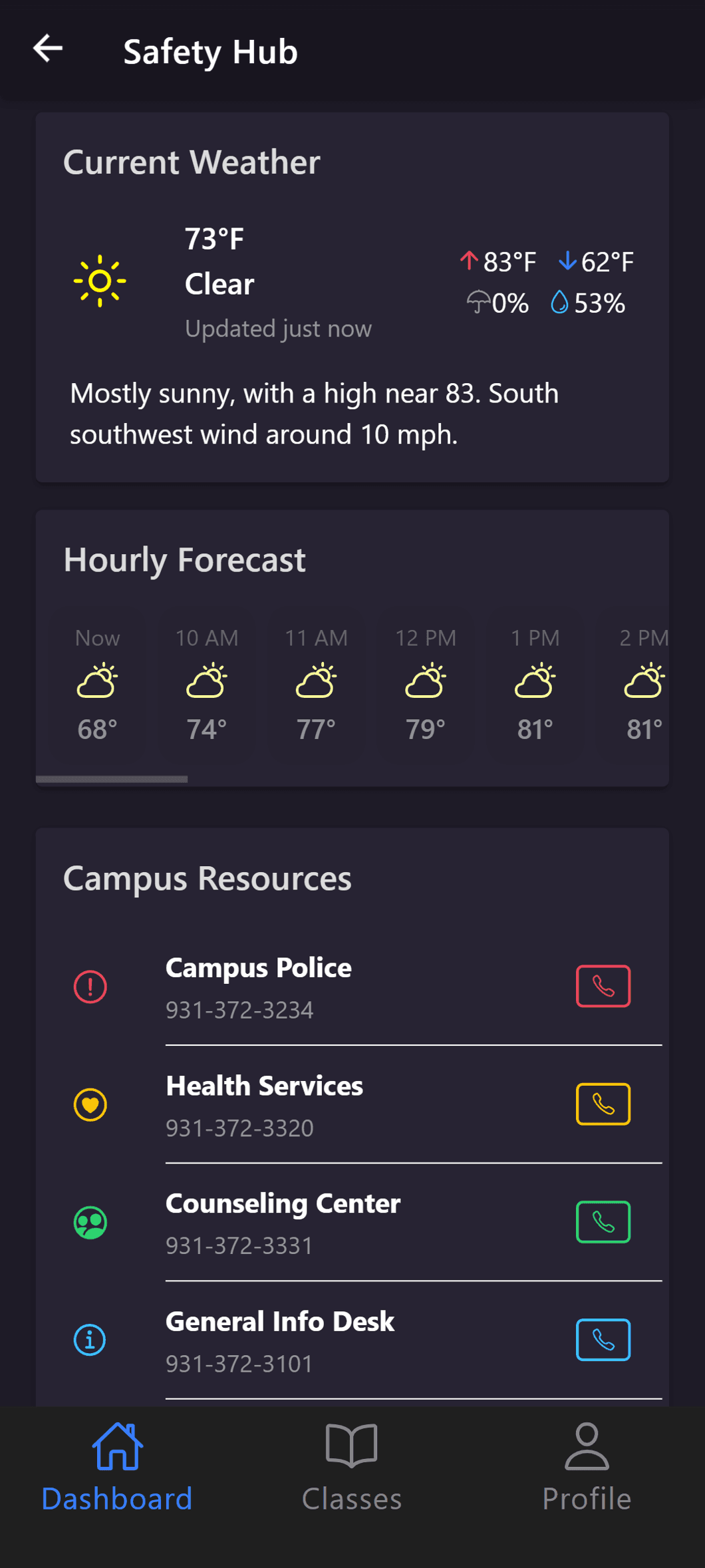 CampusWatch screenshot 7